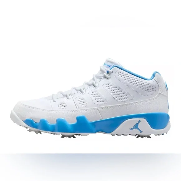 Air Jordan Men's 9 G Golf Shoes Size 7.5 UNC University Blue FJ5934-101 - Picture 3 of 11